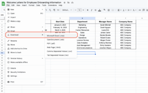 ActiveMerge only supports Microsoft Excel files