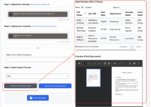 Generate the Welcome Letters