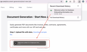 Upload Your Spreadsheet