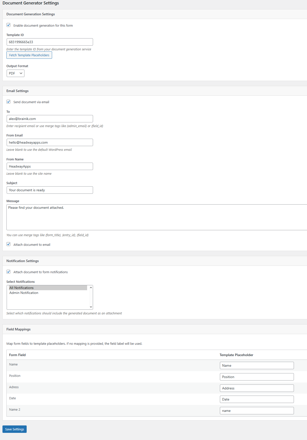 Gravity Forms Integration - ActiveMerge