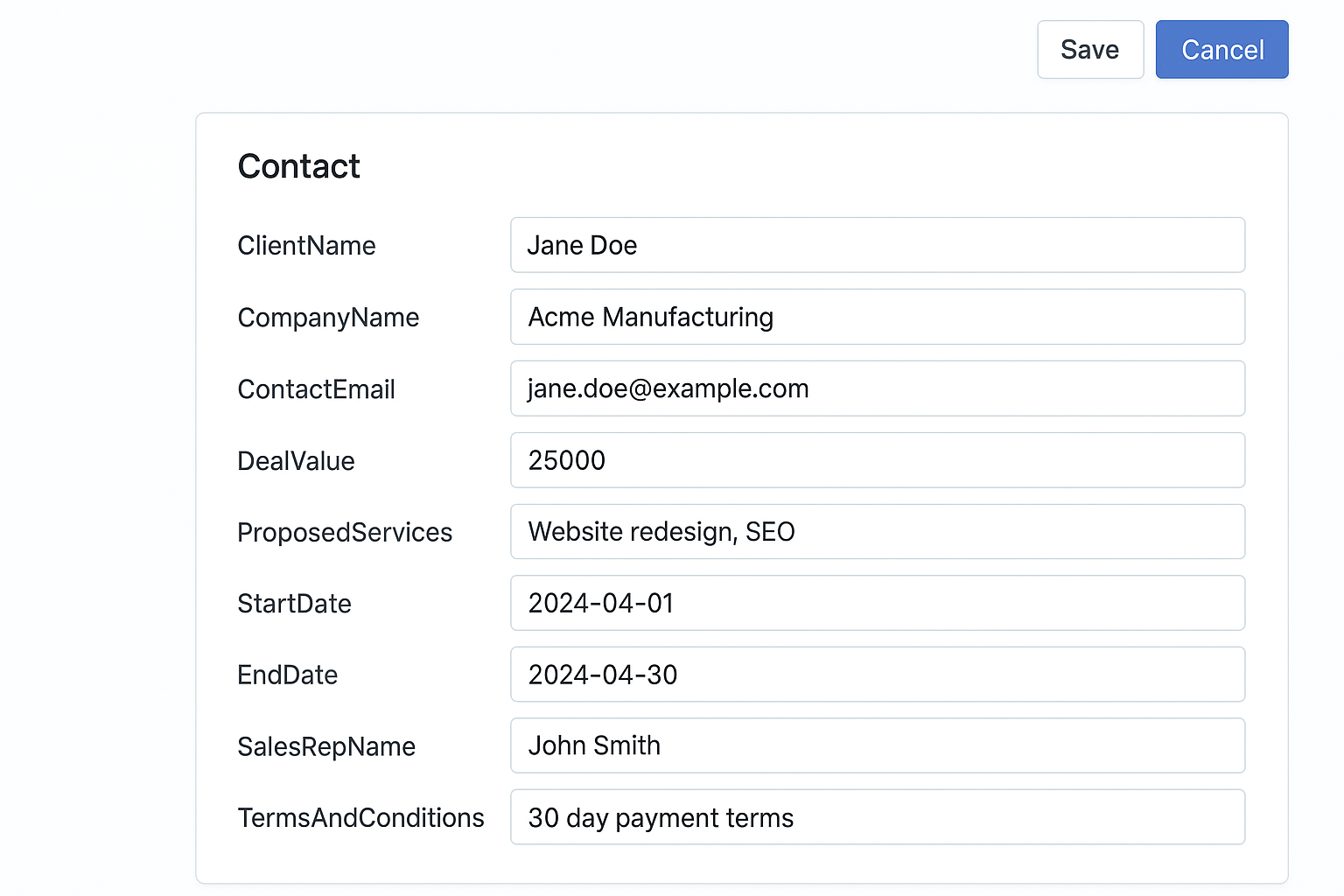 Automatically Generate Sales Proposals From CRMs Like SalesForce or HubSpot image 3