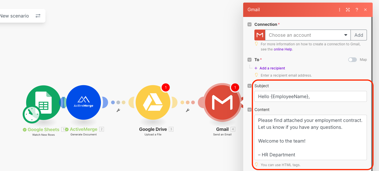 How HR Teams Can Auto-Generate Employment Contracts from a Hiring Spreadsheet Using Make and ActiveMerge image 11