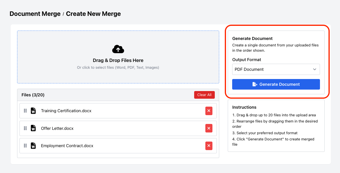 Simplify HR File Management by Combining Multiple Records into a Single PDF image 6