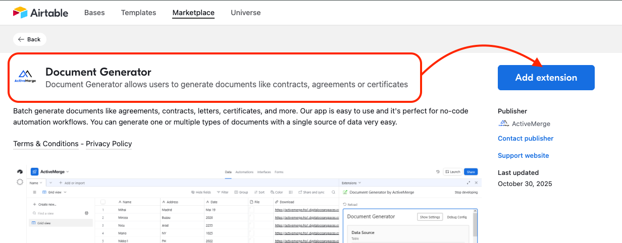 How to Generate Documents from Airtable Automatically Using ActiveMerge image 10