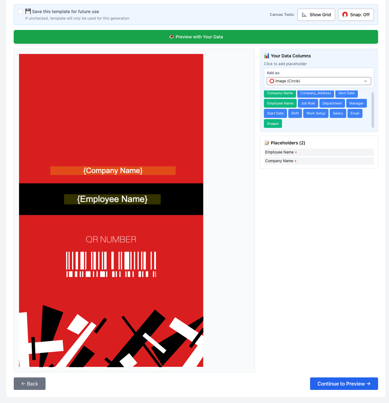 image generation placeholders