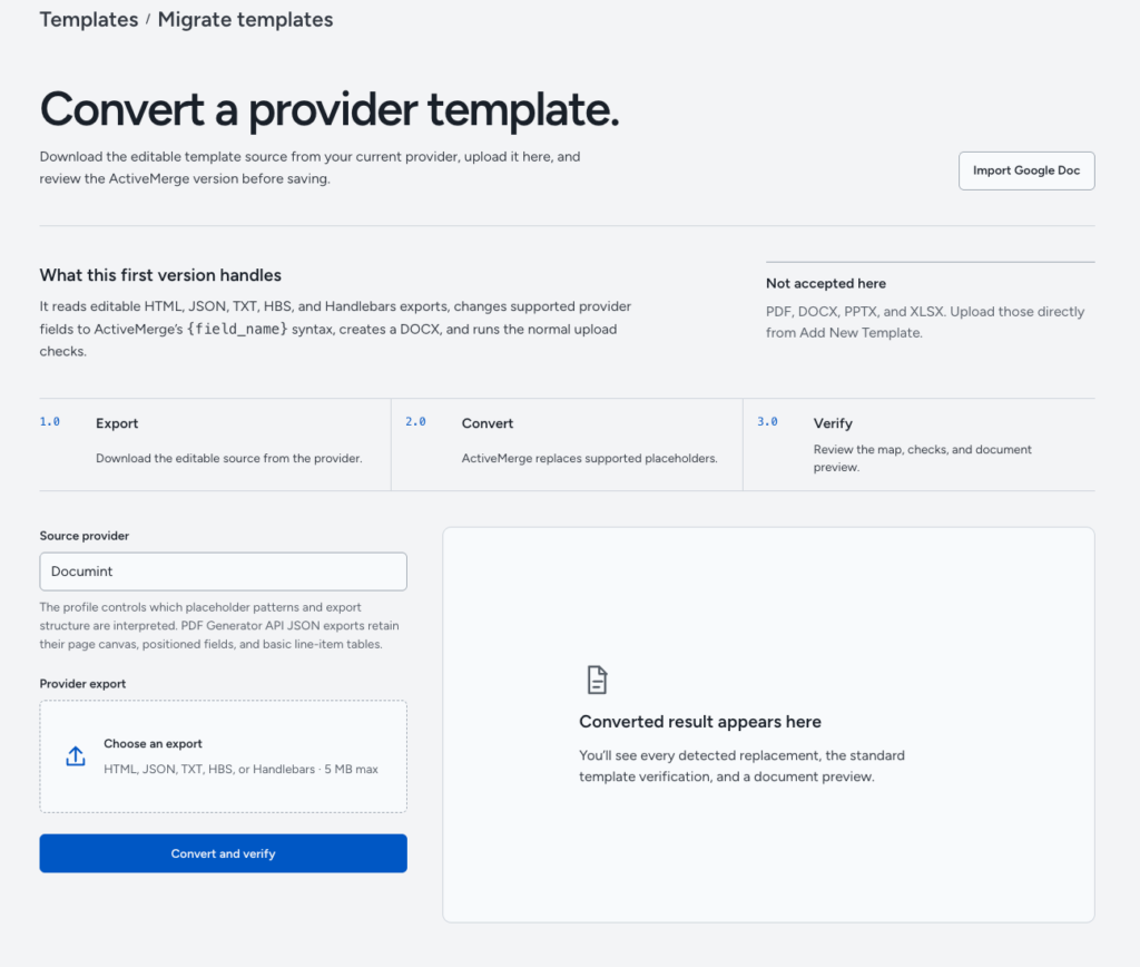Migrate to ActiveMerge 1 migrate templates activemerge